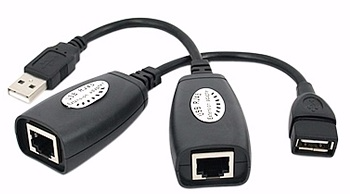 Adaptador USB 2.0 (A/RJ45-RJ45/A) M - H - H - H *Extension 45 Metros