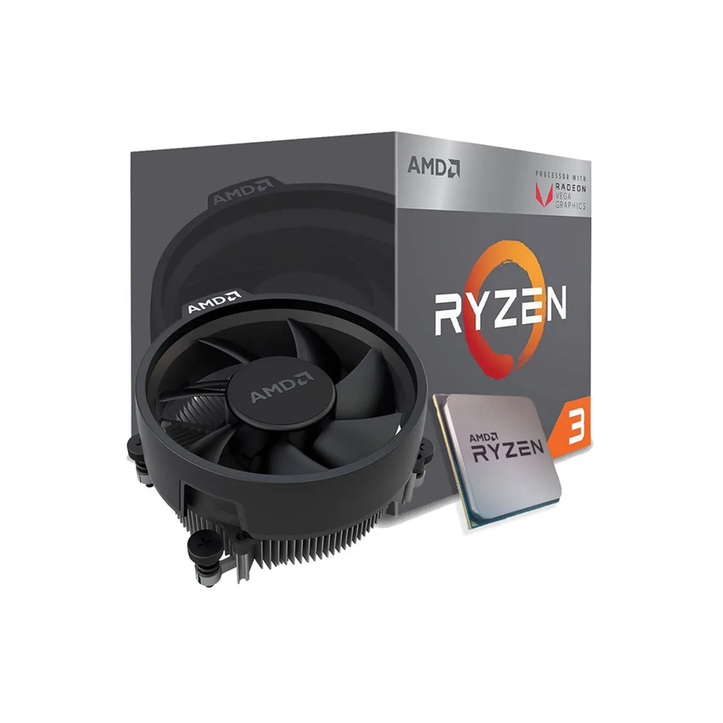 Procesador sAM4 AMD Ryzen 3 2200G c/video c/cooler