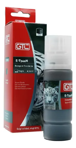 Botella Tinta Alternativa EPSON 544/504 70ml GTC (B) Negro