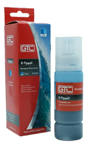 Botella Tinta Alternativa EPSON 544/504 70ml GTC (C) Cian