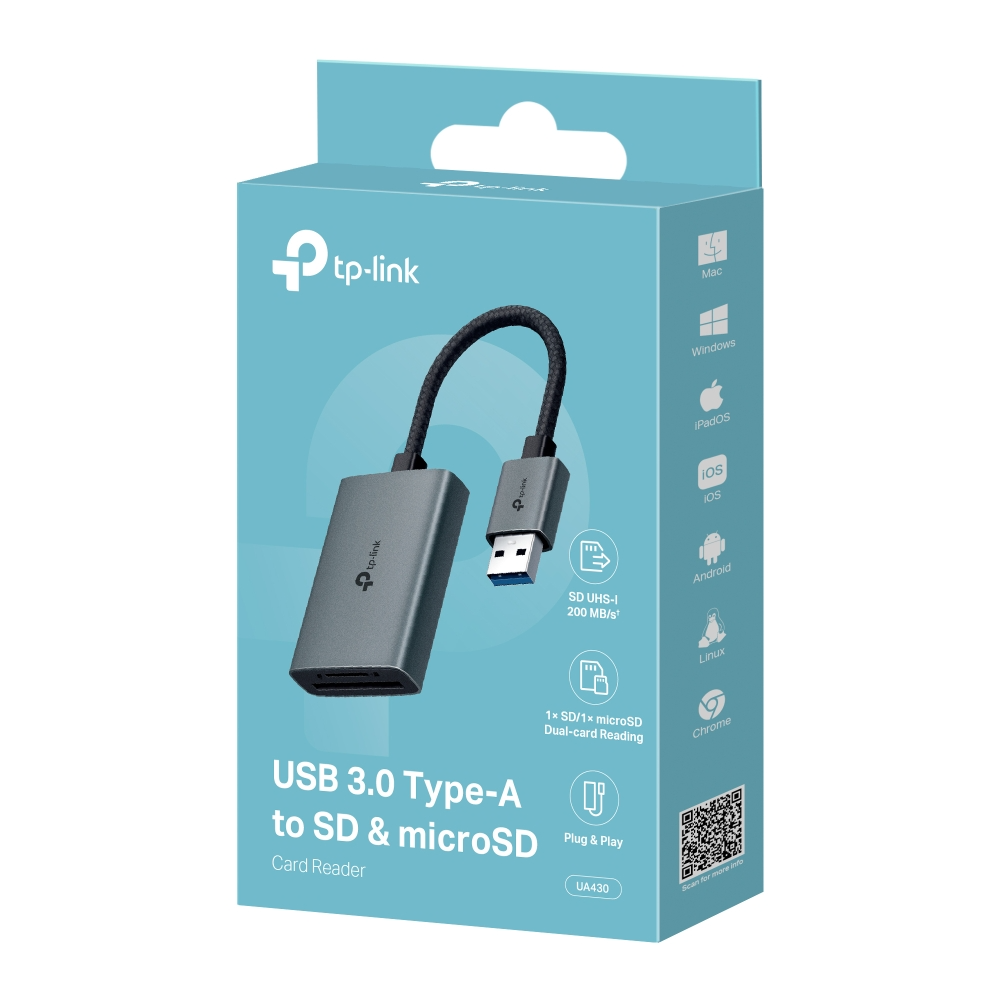 Lector de Tarjetas USB UA430 TP-Link USB-A a SD / Micro SD