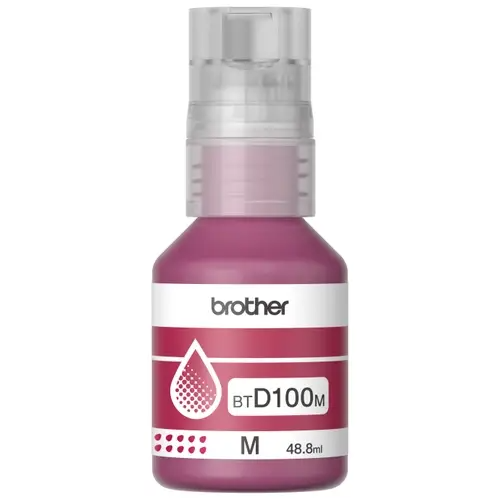 Botella Tinta Original BROTHER  BTD100 Magenta