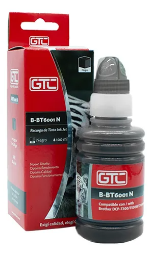Botella Tinta Alternativa BROTHER 100ml GTC (B) Negro