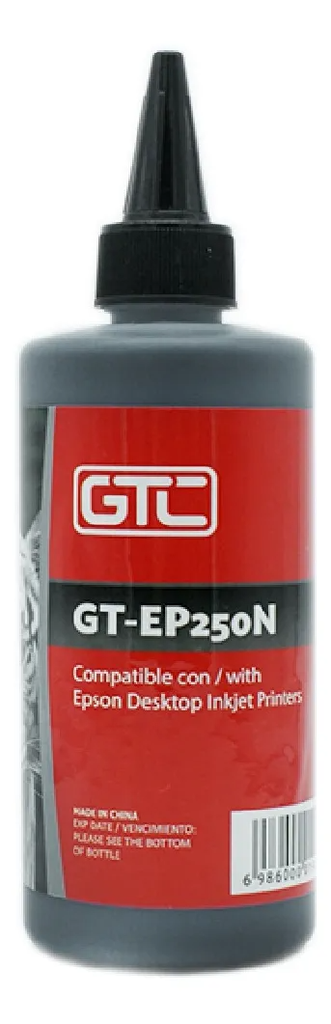 Botella Tinta Alternativa EPSON 250ml GTC (B) Negro