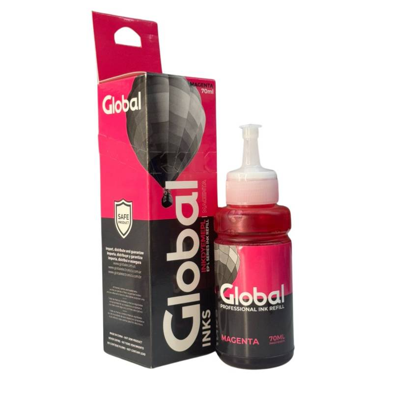 Botella Tinta Alternativa EPSON 664 70ml GLOBAL (M) Magenta