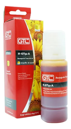 Botella Tinta Alternativa HP 70ml GTC (Y) Amarilla