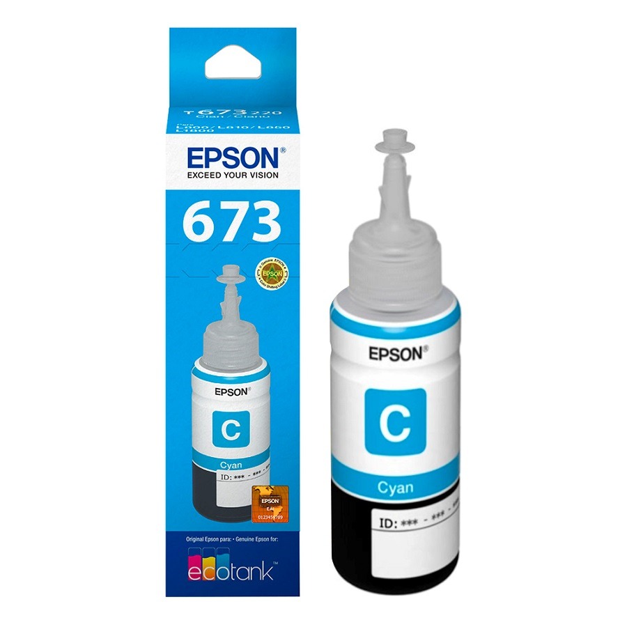 Botella Tinta Original EPSON T673220-AL Cian