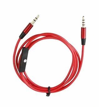 Cable AUDIO (3.5mm/3.5mm) M M  1.xMts con Microfono