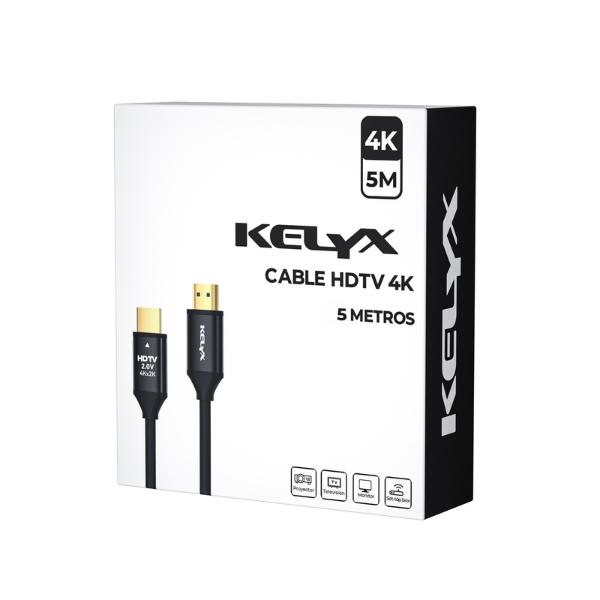 Cable HDMI 4K (A/A) - M M -  5.0Mts KELYX