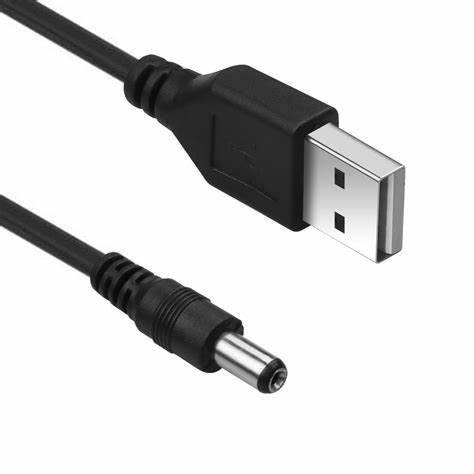 Cable USB 2.0 (A/DC 5.5MM ALIM 5V) M / M