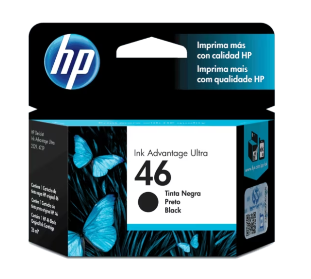 Cartucho Original HP 46  (CZ637AL) Negro