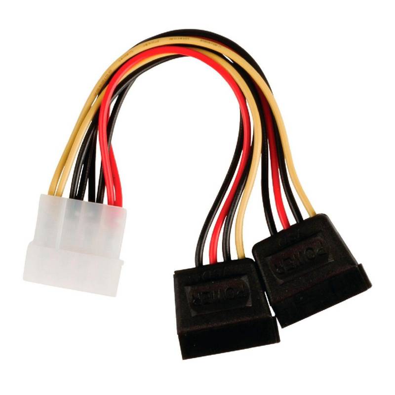 Cable adaptador Power Molex a SATA Doble
