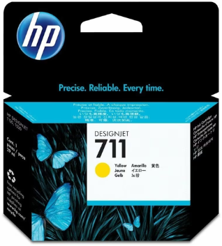 Cartucho Original HP 711 HEWCZ132A Amarillo 29ml