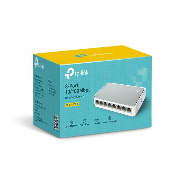 Switch  8 Puertos 10-100 TPLINK TL-SF1008D MiniDesktop