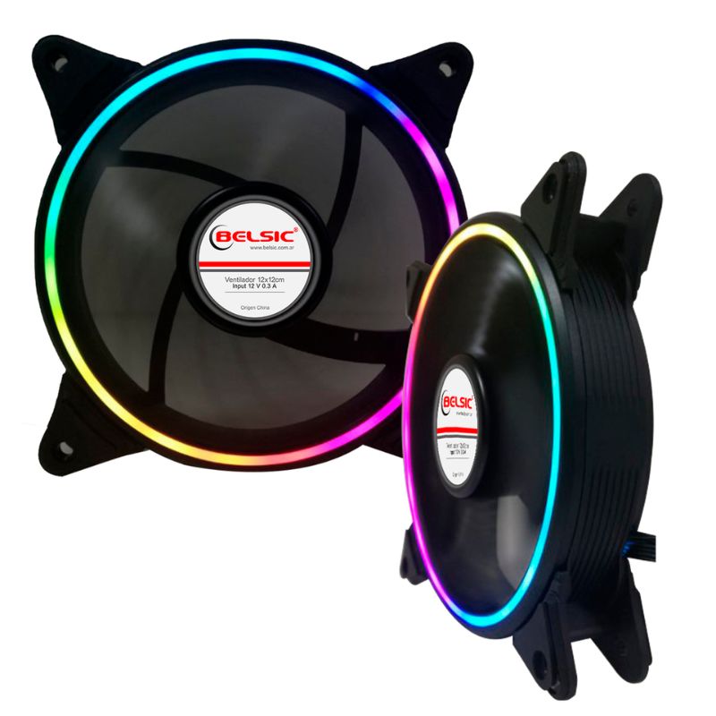 Ventilador GAB 120x120x25 4pines RGB p/controladora