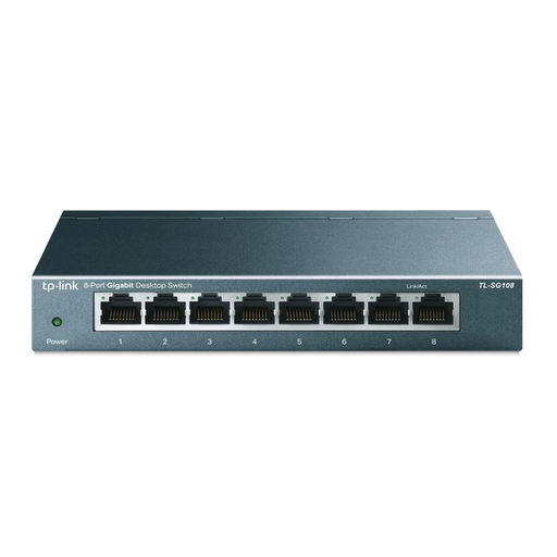Switch  8 Puertos 10-100-1000 TPLINK TL-SG108 Gigabit Acero
