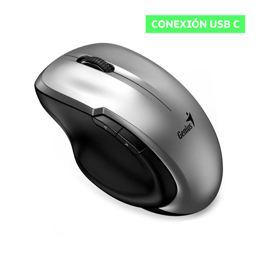 Mouse inalambrico GENIUS Ergo 8200S Silver USB C