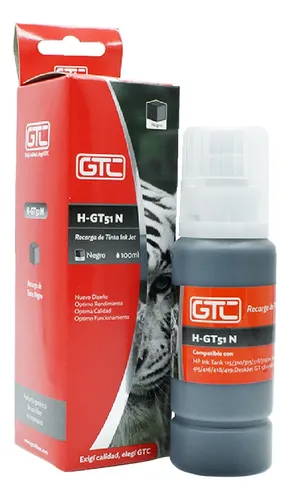 Botella Tinta Alternativa HP 70ml GTC (B) Negro