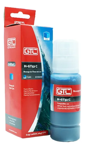 Botella Tinta Alternativa HP 70ml GTC (C) Cian