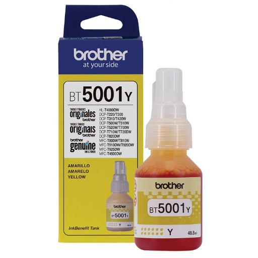 Botella Tinta Original BROTHER  BT5001Y