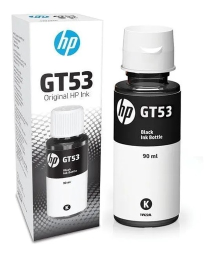 Botella Tinta Original HP GT53 Negro