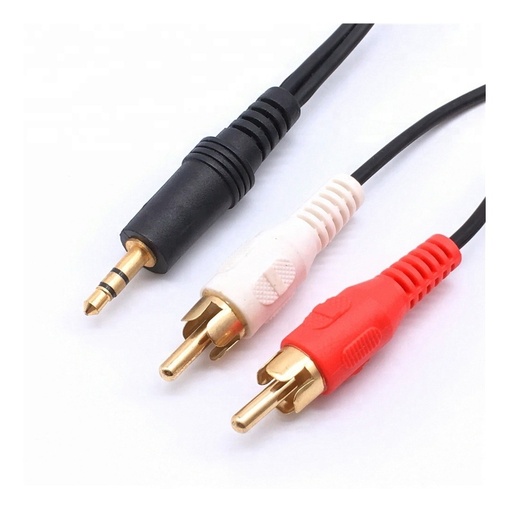 Cable AUDIO (3.5mm/2 RCA) M M  3.0Mts