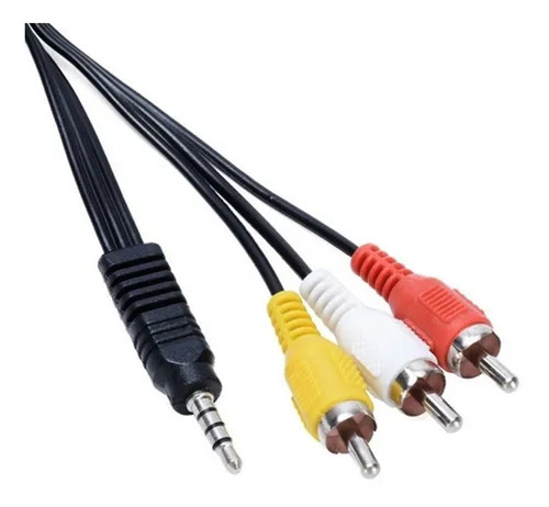 Cable AUDIO (3.5mm/3 RCA) M M  1.xMts