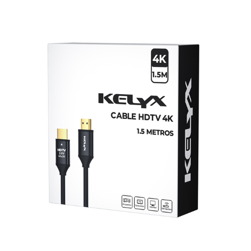 Cable HDMI 4K (A/A) - M M -  1.5Mts KELYX