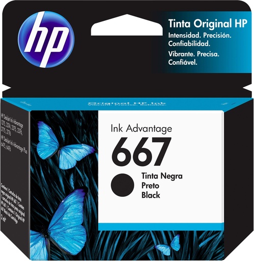 Cartucho Original HP 667  (3YM79AL) Negro
