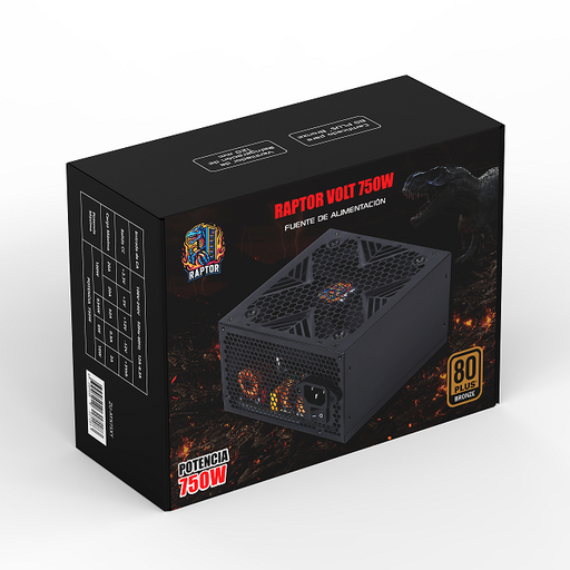 Fuente ATX 80+ 750w RAPTOR Bronze