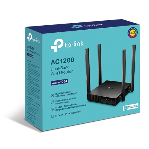 Router inalambrico  867Mbps AC1200 ARCHER C50 Dual Band Tp-Link