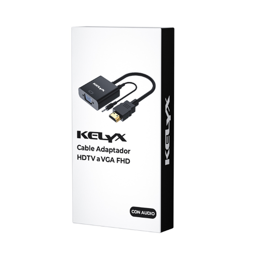 Adaptador HDMI (A / DB15) M - H c/audio c/ cable - KELYX