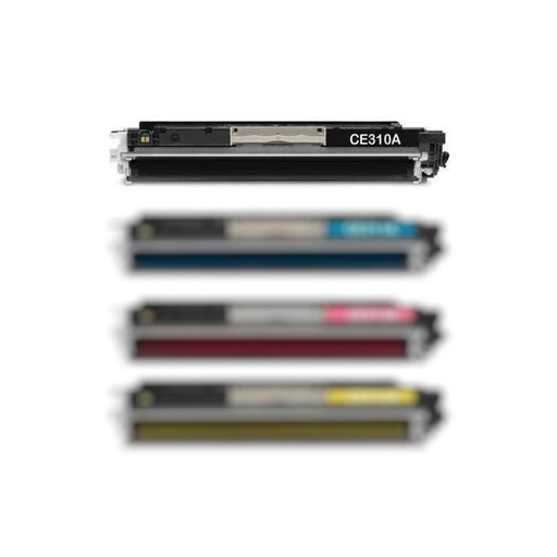 Toner Alternativo para HP COLOR CE310A CF350A (126A/130A) Negro
